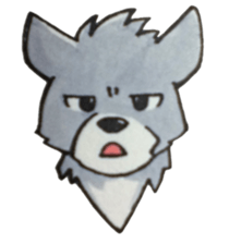 The lazy wolf sticker #12079379