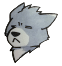 The lazy wolf sticker #12079380