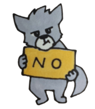 The lazy wolf sticker #12079386