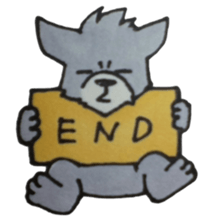 The lazy wolf sticker #12079387