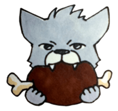 The lazy wolf sticker #12079391