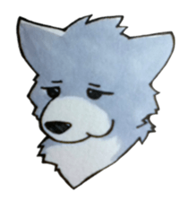 The lazy wolf sticker #12079399