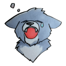 The lazy wolf sticker #12079402