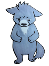 The lazy wolf sticker #12079403