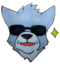 The lazy wolf sticker #12079410