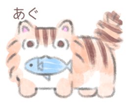 MOFU MOFU cat KUU-chan sticker #12079545