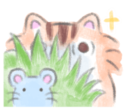 MOFU MOFU cat KUU-chan sticker #12079550