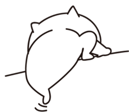 White Ball Cats. sticker #12079783