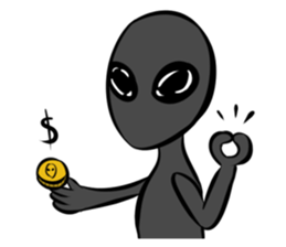 Aliens: Mr? Grey, Mr? Green & Friends sticker #12080180