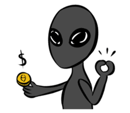 Aliens: Mr? Grey, Mr? Green & Friends sticker #12080180