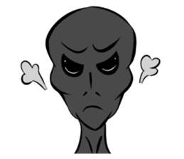 Aliens: Mr? Grey, Mr? Green & Friends sticker #12080181