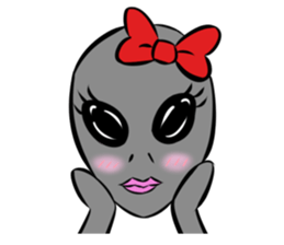 Aliens: Mr? Grey, Mr? Green & Friends sticker #12080182