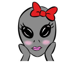 Aliens: Mr? Grey, Mr? Green & Friends sticker #12080182