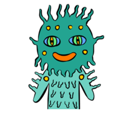 Aliens: Mr? Grey, Mr? Green & Friends sticker #12080183