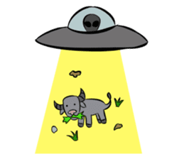 Aliens: Mr? Grey, Mr? Green & Friends sticker #12080184