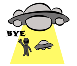 Aliens: Mr? Grey, Mr? Green & Friends sticker #12080185