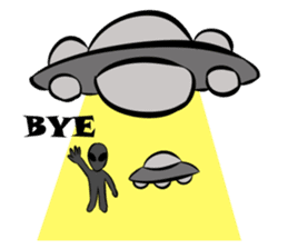 Aliens: Mr? Grey, Mr? Green & Friends sticker #12080185