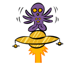 Aliens: Mr? Grey, Mr? Green & Friends sticker #12080189