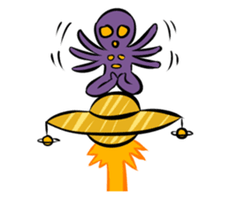 Aliens: Mr? Grey, Mr? Green & Friends sticker #12080189