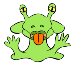 Aliens: Mr? Grey, Mr? Green & Friends sticker #12080202