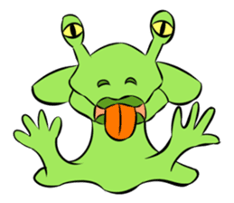 Aliens: Mr? Grey, Mr? Green & Friends sticker #12080202