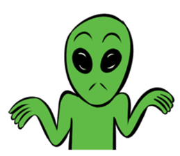 Aliens: Mr? Grey, Mr? Green & Friends sticker #12080207
