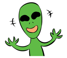 Aliens: Mr? Grey, Mr? Green & Friends sticker #12080208