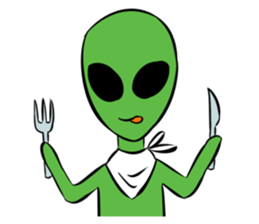 Aliens: Mr? Grey, Mr? Green & Friends sticker #12080209