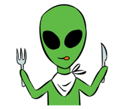 Aliens: Mr? Grey, Mr? Green & Friends sticker #12080209