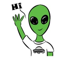Aliens: Mr? Grey, Mr? Green & Friends sticker #12080210
