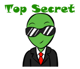 Aliens: Mr? Grey, Mr? Green & Friends sticker #12080211