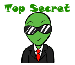 Aliens: Mr? Grey, Mr? Green & Friends sticker #12080211