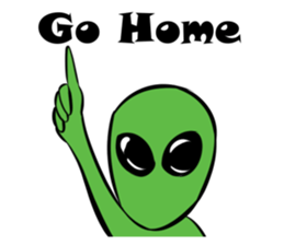 Aliens: Mr? Grey, Mr? Green & Friends sticker #12080212