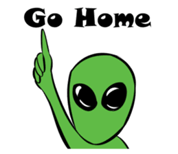 Aliens: Mr? Grey, Mr? Green & Friends sticker #12080212