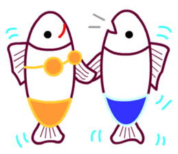 Living a Fishy Life sticker #12080345