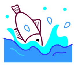 Living a Fishy Life sticker #12080348