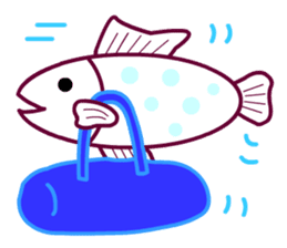 Living a Fishy Life sticker #12080354