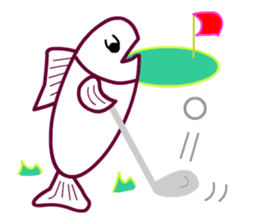 Living a Fishy Life sticker #12080355