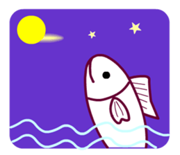 Living a Fishy Life sticker #12080356