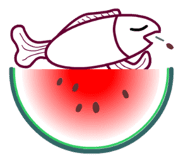 Living a Fishy Life sticker #12080359