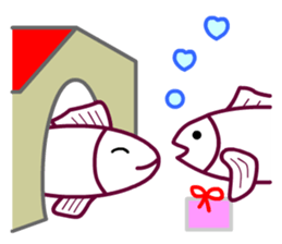 Living a Fishy Life sticker #12080365