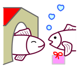 Living a Fishy Life sticker #12080365