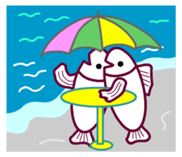 Living a Fishy Life sticker #12080368