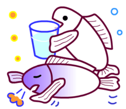 Living a Fishy Life sticker #12080373