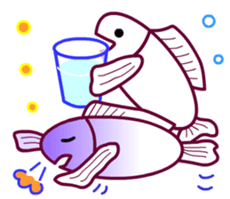 Living a Fishy Life sticker #12080373