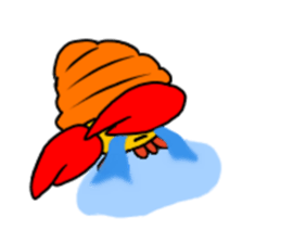 Hermit crab-kun 2 sticker #12080377