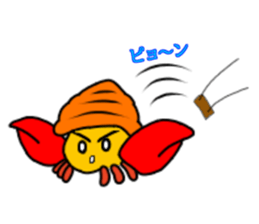 Hermit crab-kun 2 sticker #12080396