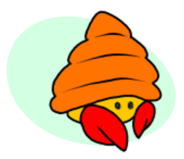 Hermit crab-kun 2 sticker #12080398