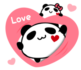 Panda maru - GOOD LUCK sticker #12080535