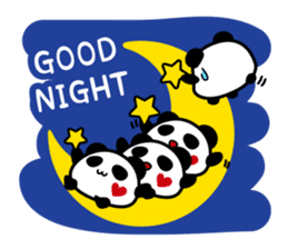 Panda maru - GOOD LUCK sticker #12080537